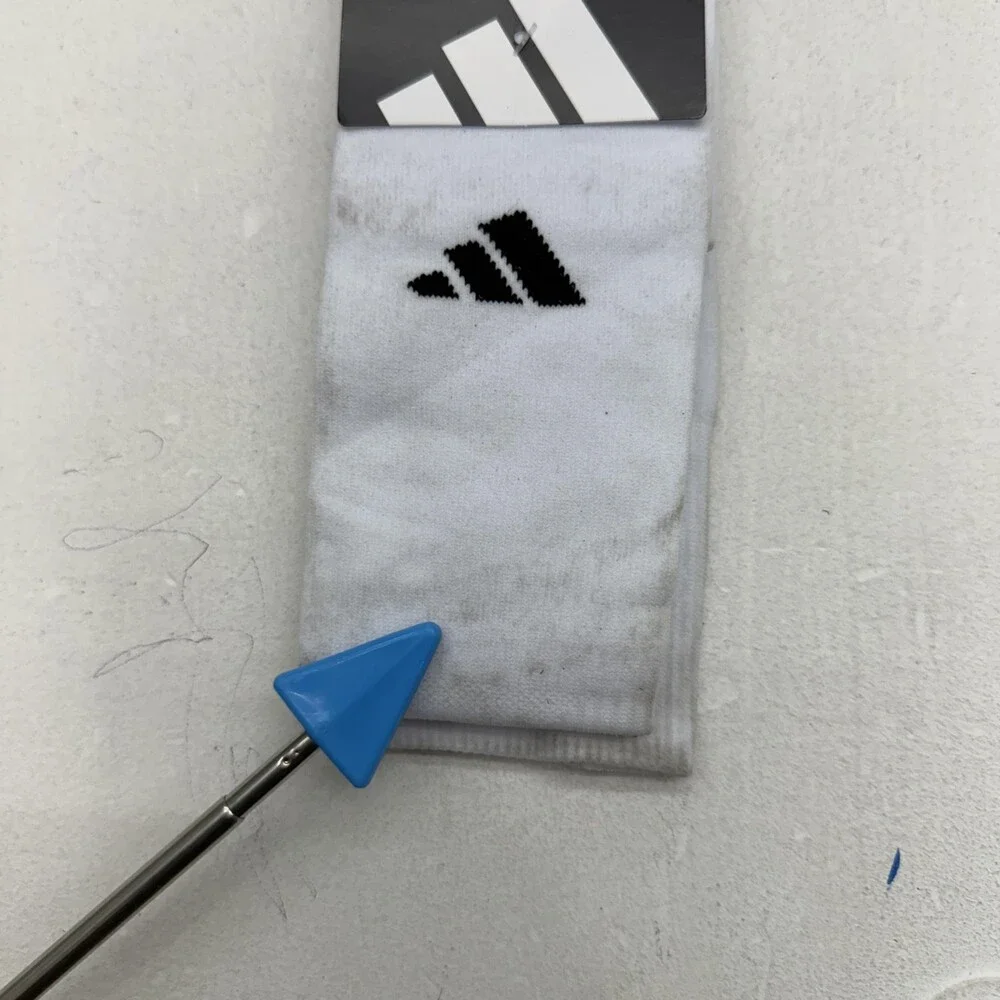 Adidas Soccer Socks Mens Medium White Over The Calf ClimaCool Metro 4 Pairs